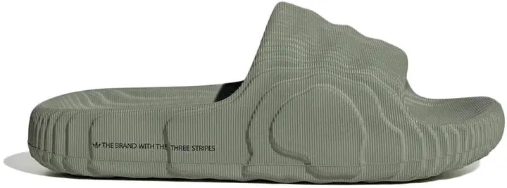 Classic Chic adidas Adilette 22 Slides Silver Green (Women's)