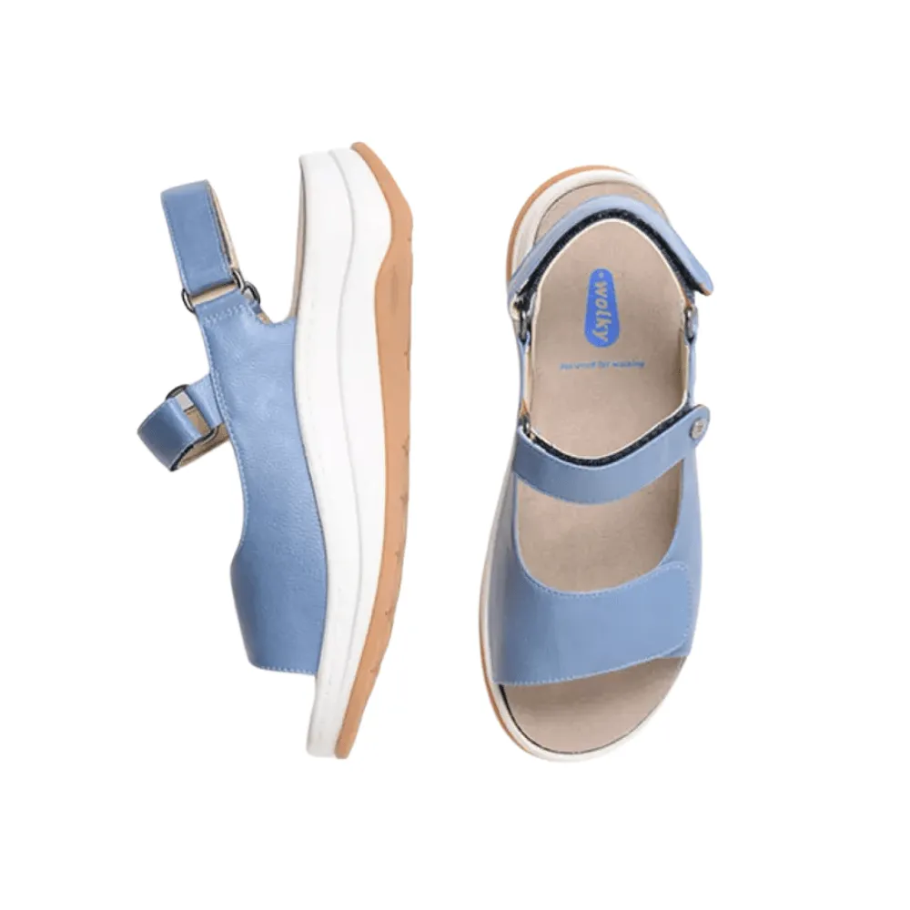 Adura | Biocare Vegan Leather | Sky Blue Mesh Sole Soft
