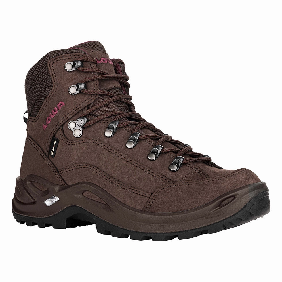 LOWA WOMEN'S RENEGADE GTX MID - ESPRESSO Patterned Surface