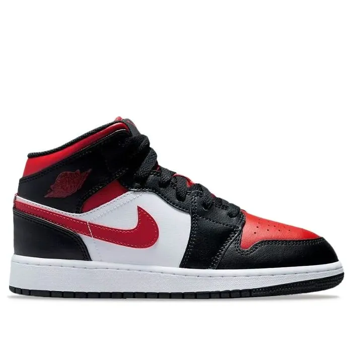 Air Jordan 1 Mid Alternate Bred Toe (GS) Nature Walk