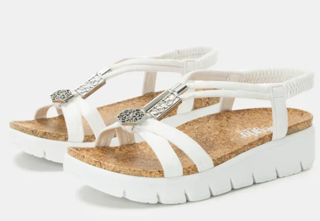 ALEGRIA ROZ TRUE - WHITE Flexible Flip-flops