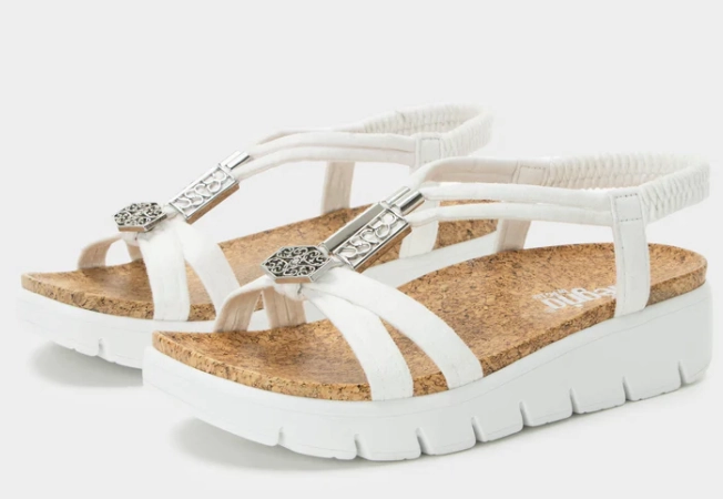 ALEGRIA ROZ TRUE - WHITE Flexible Flip-flops