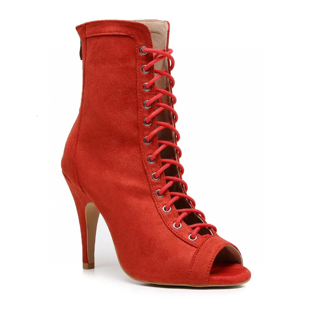 Suede Feel One Pick Sierralynn - Red Vegan Suede - Street Sole