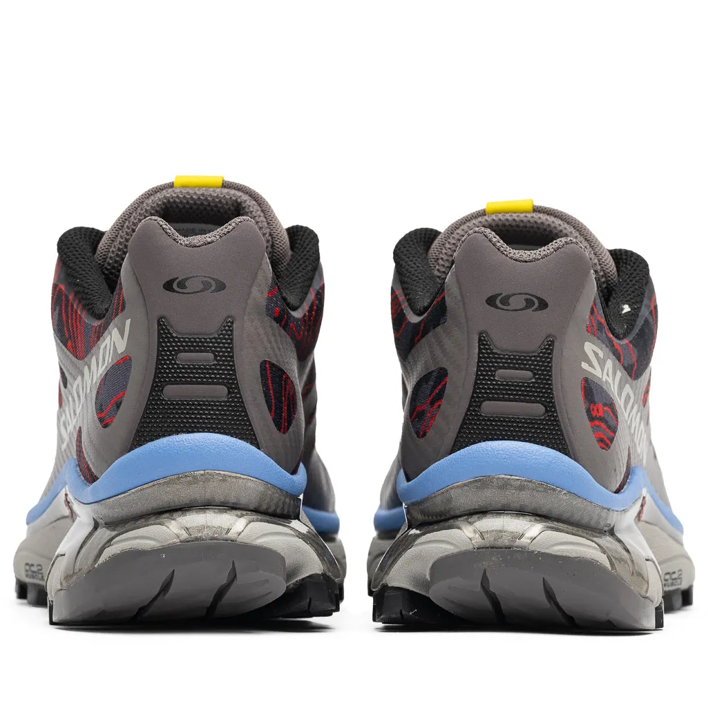 anti - blister shoes Salomon XT-4 Topography - Black/Plum Kitten