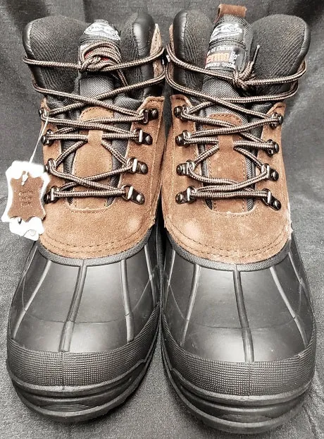 Clarence -- Men's 6" Waterproof Lace-up Boot -- Brown Casual Elegance Wedge Heel