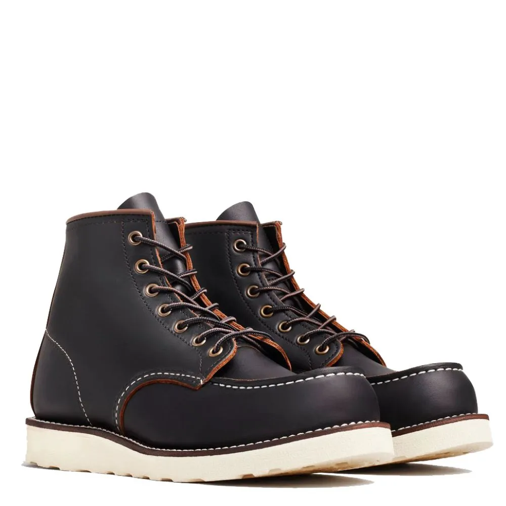 Soft Flex Red Wing Men's Classic 6 Inch Moc 8849 in Black Prairie (D Width) well-made Good elasticity