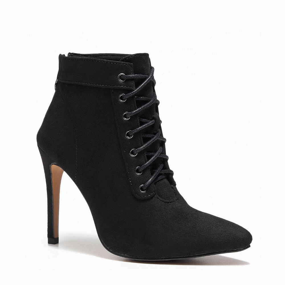 Madina - Black Vegan Suede - Street Sole Collectible Item Stylish Appeal