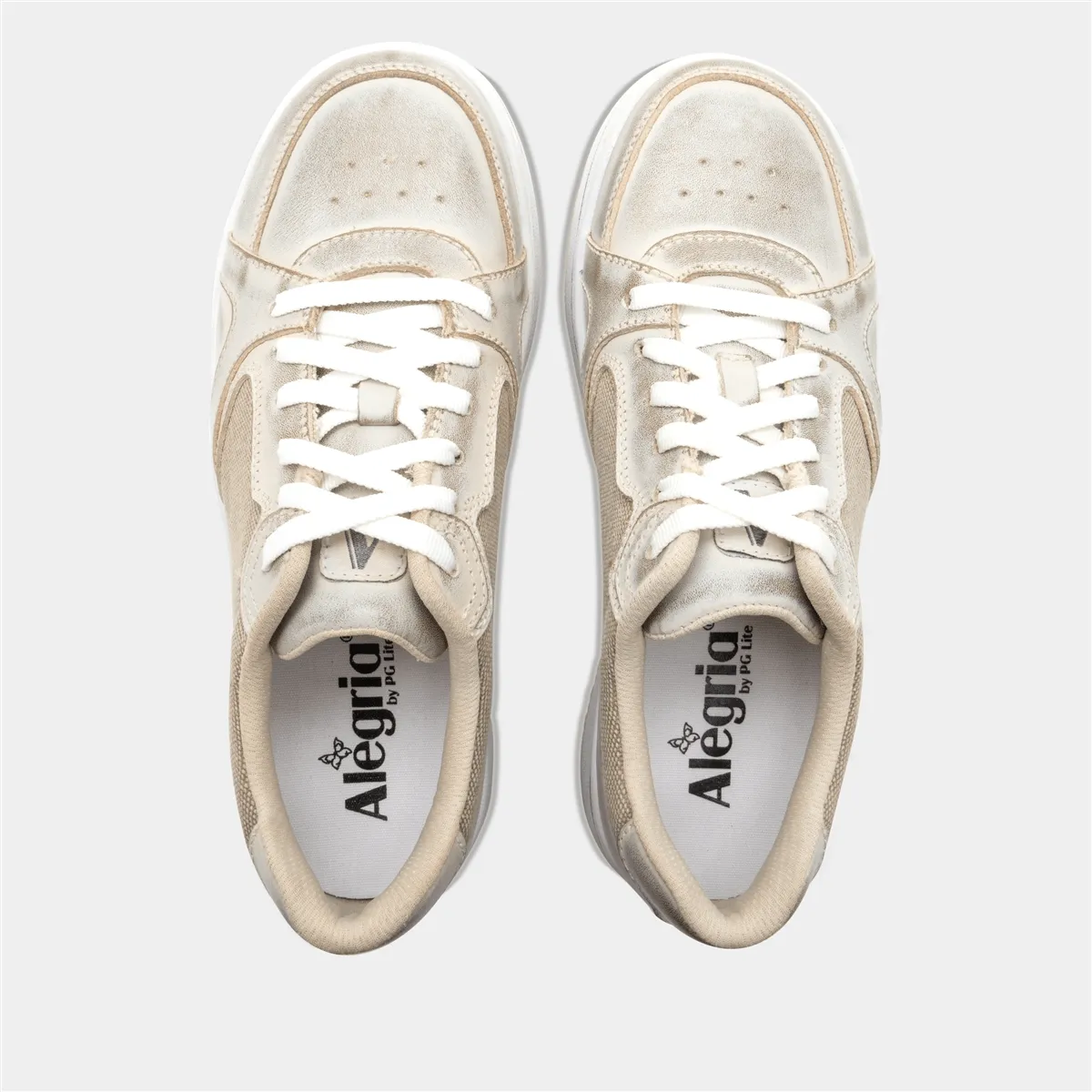 Alyster | Leather/Canvas | Cream Office Cool Ventilated