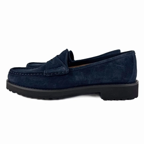 Waterproof Design Ann Mashburn - Lug Sole Loafer (Navy Suede)
