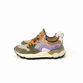 high - top shoe type Flower Mountain - Yamano 3 Sneaker (Militare - Taupe - Violet)