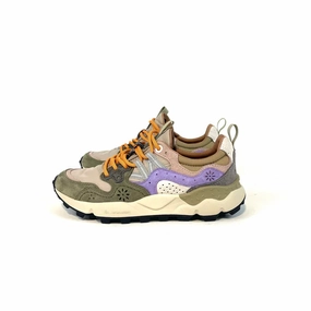 high - top shoe type Flower Mountain - Yamano 3 Sneaker (Militare - Taupe - Violet)