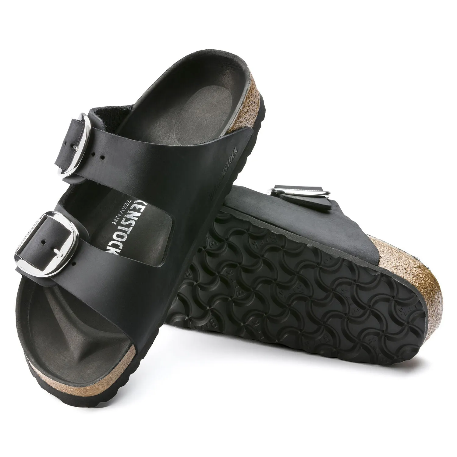 Arizona | Big Buckle | Oiled Leather | Black Timeless Walk