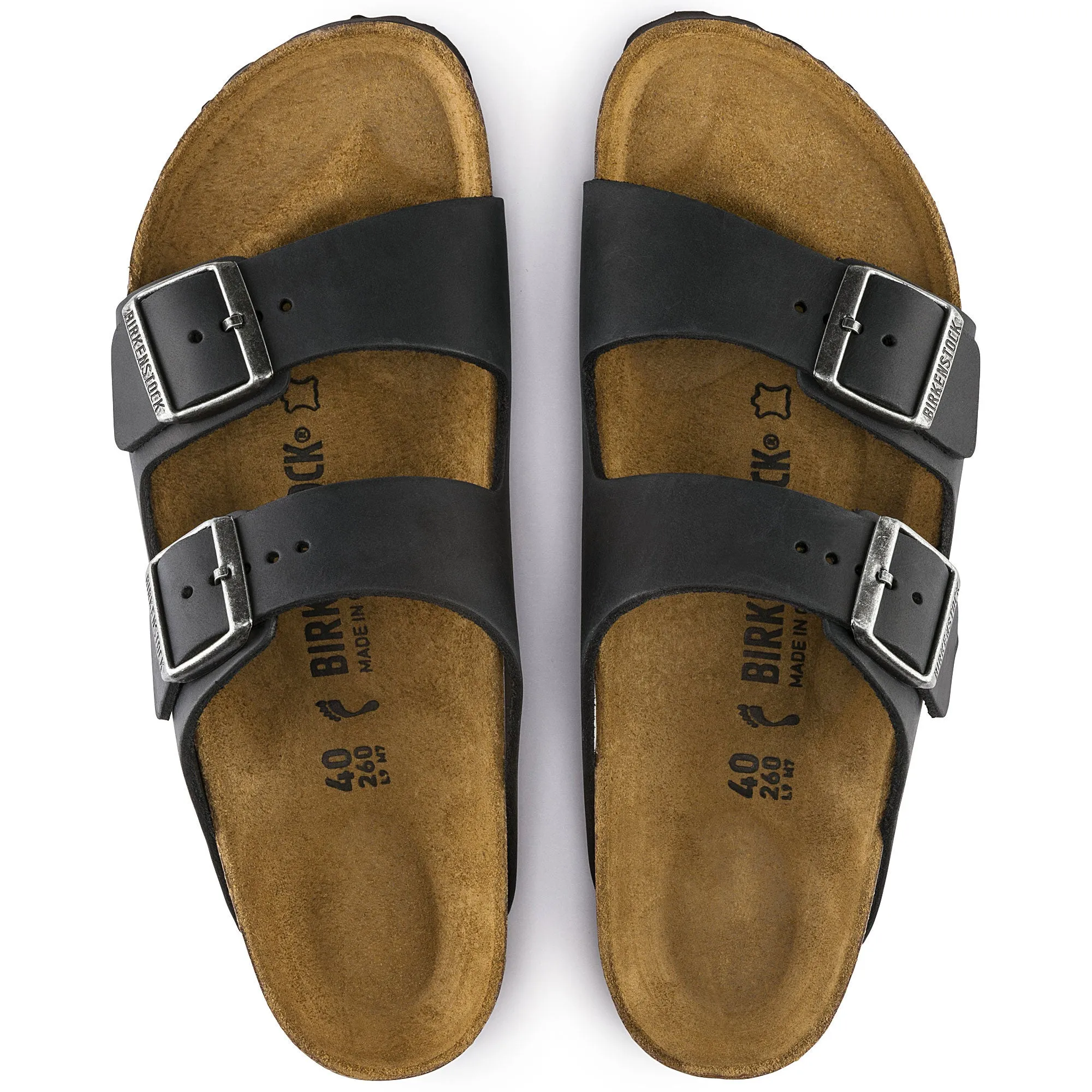 Step Friendly Arizona Classic Footbed : Black Oiled