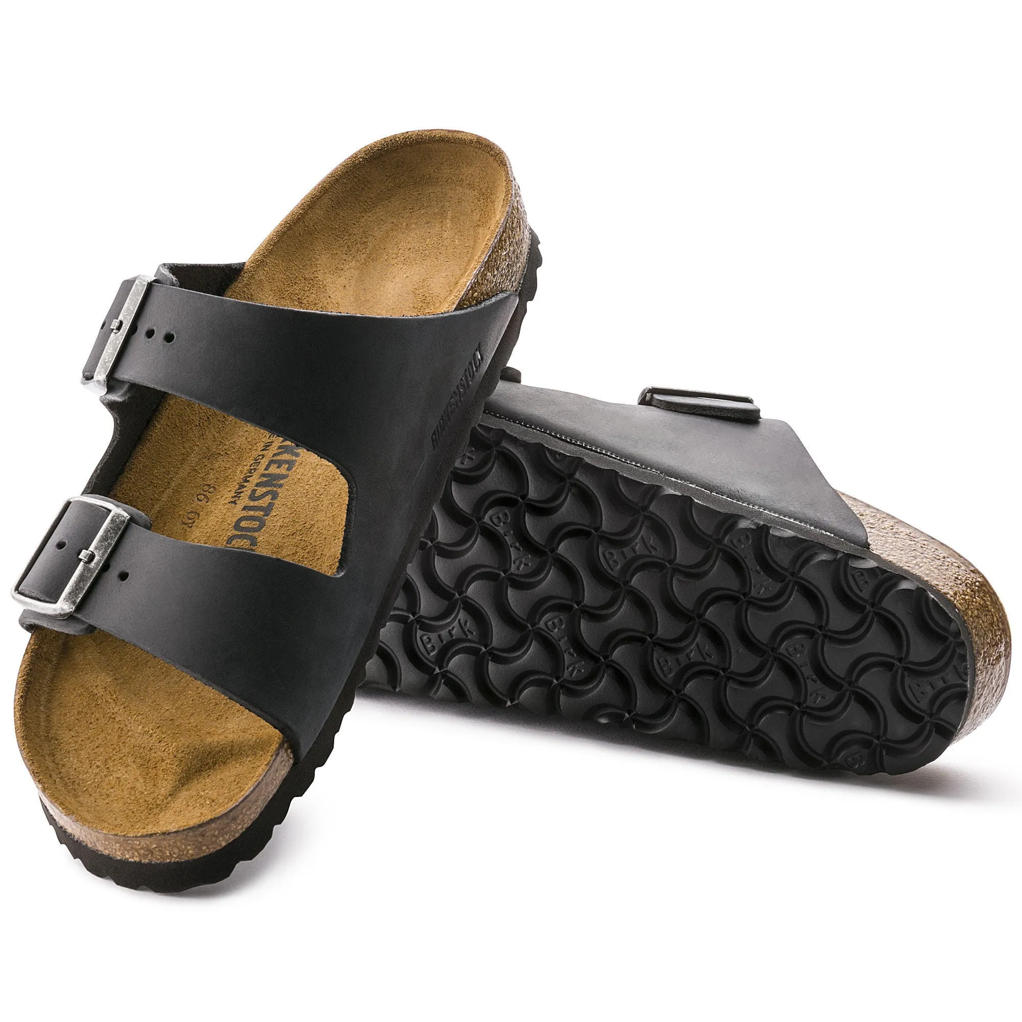 Fresh Touch Arizona Classic Footbed : Black Oiled
