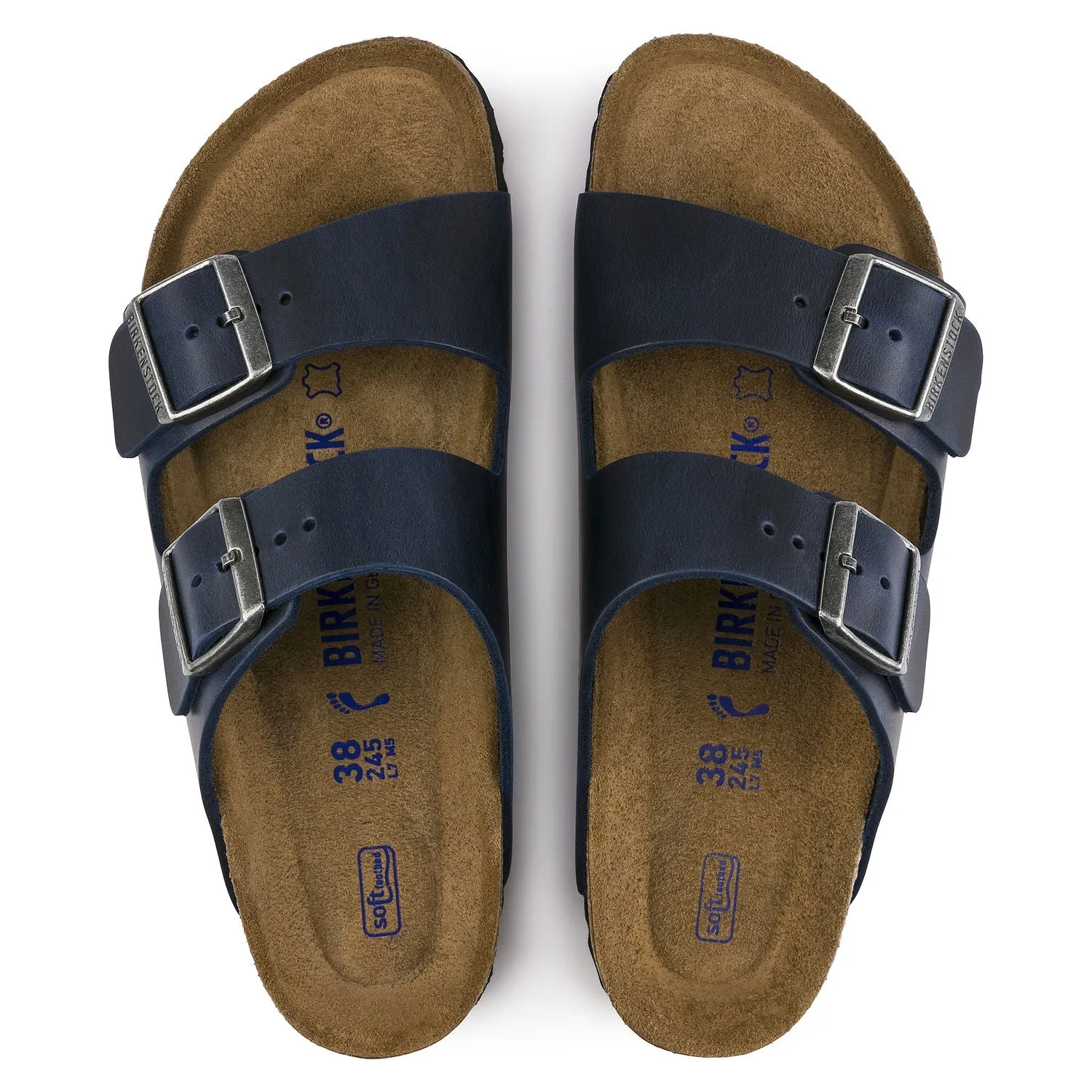 Bronze Pop Arizona Soft Footbed : Blue Oiled