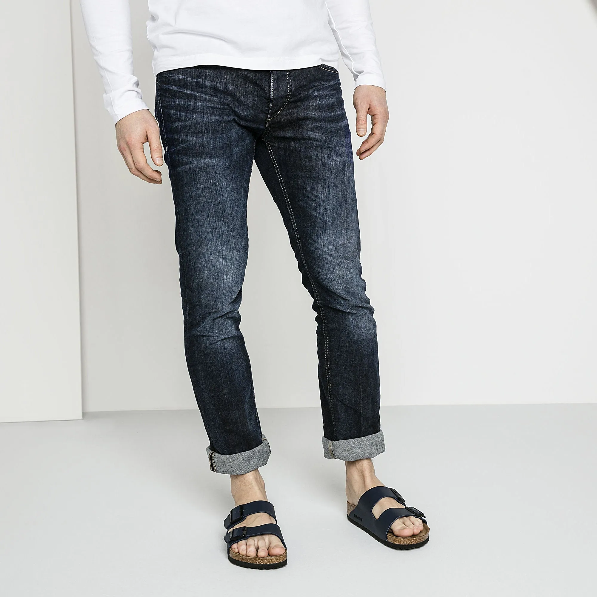 Trendy Footwear Design Day Comfort Arizona Soft Footbed : Blue Synthetic