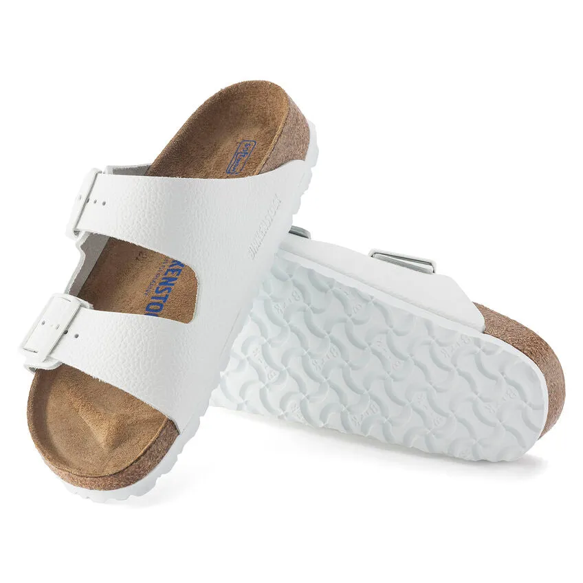 Breathable Comfort Arizona Soft Footbed : White Leather