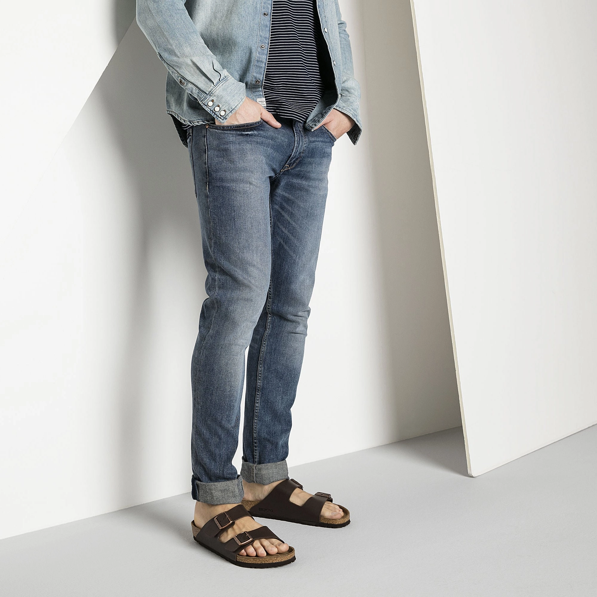 Arizona Classic Footbed : Dark Brown Synthetic Outdoor Comfort Shoes