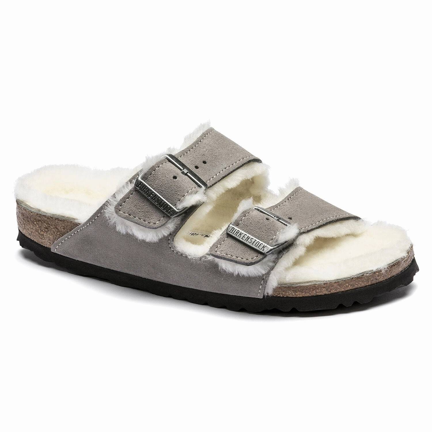 Easy Glam Breathable Sandals Arizona Shearling : Stone Coin