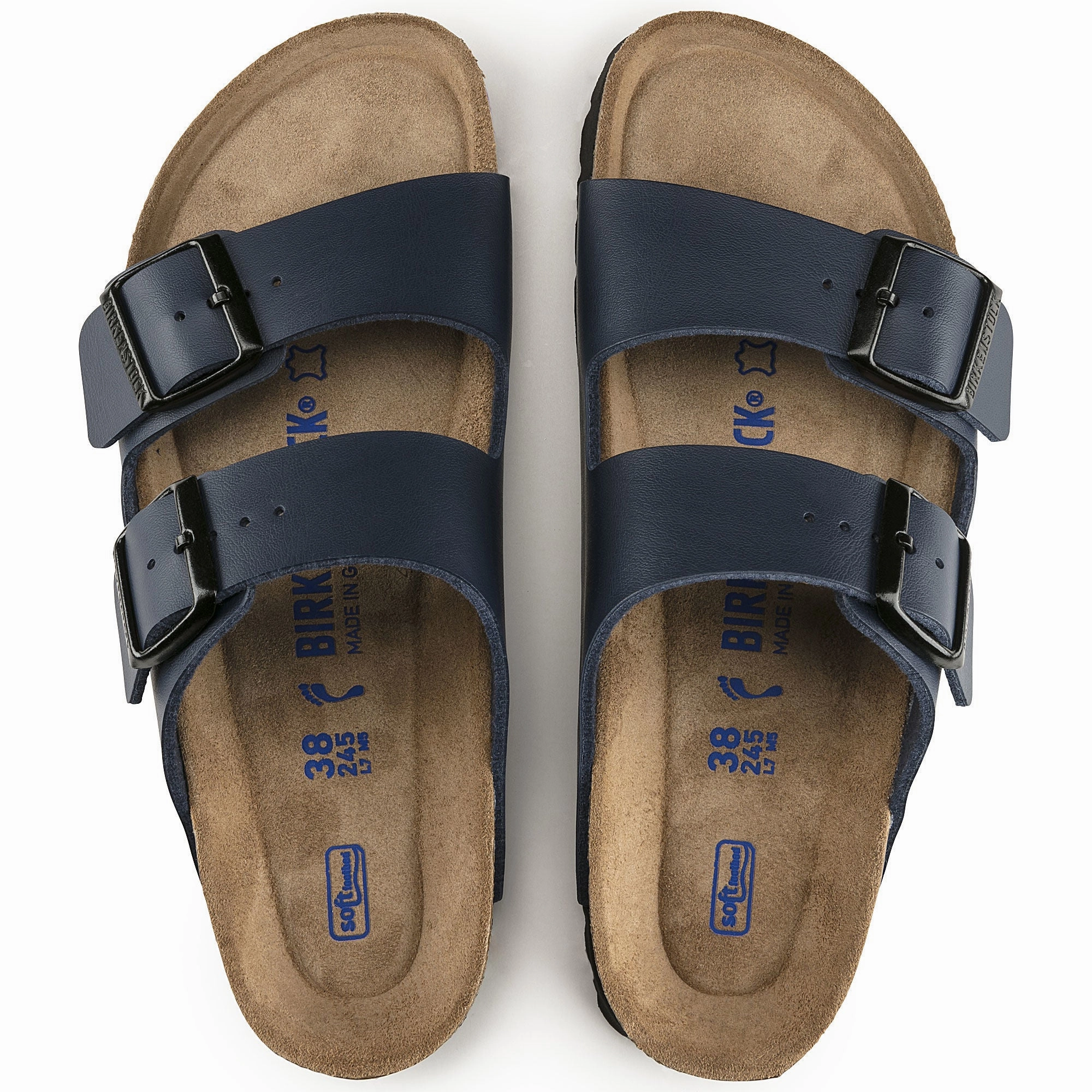 Sleek Feel Arizona Soft Footbed : Blue Synthetic