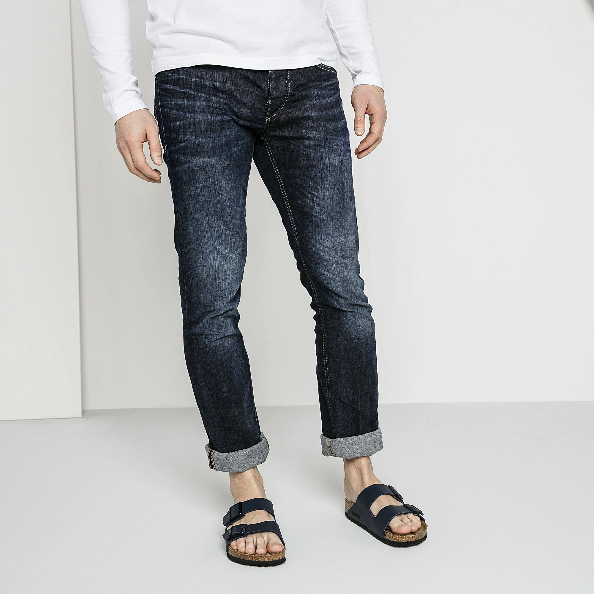 Footwear for Vacation Arizona Soft Footbed : Blue Synthetic