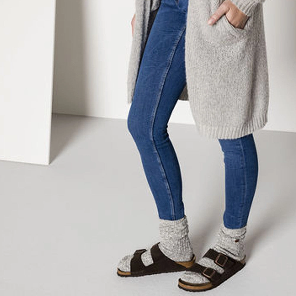 Ocean Breeze Windy day Arizona Soft Footbed : Mocha Suede