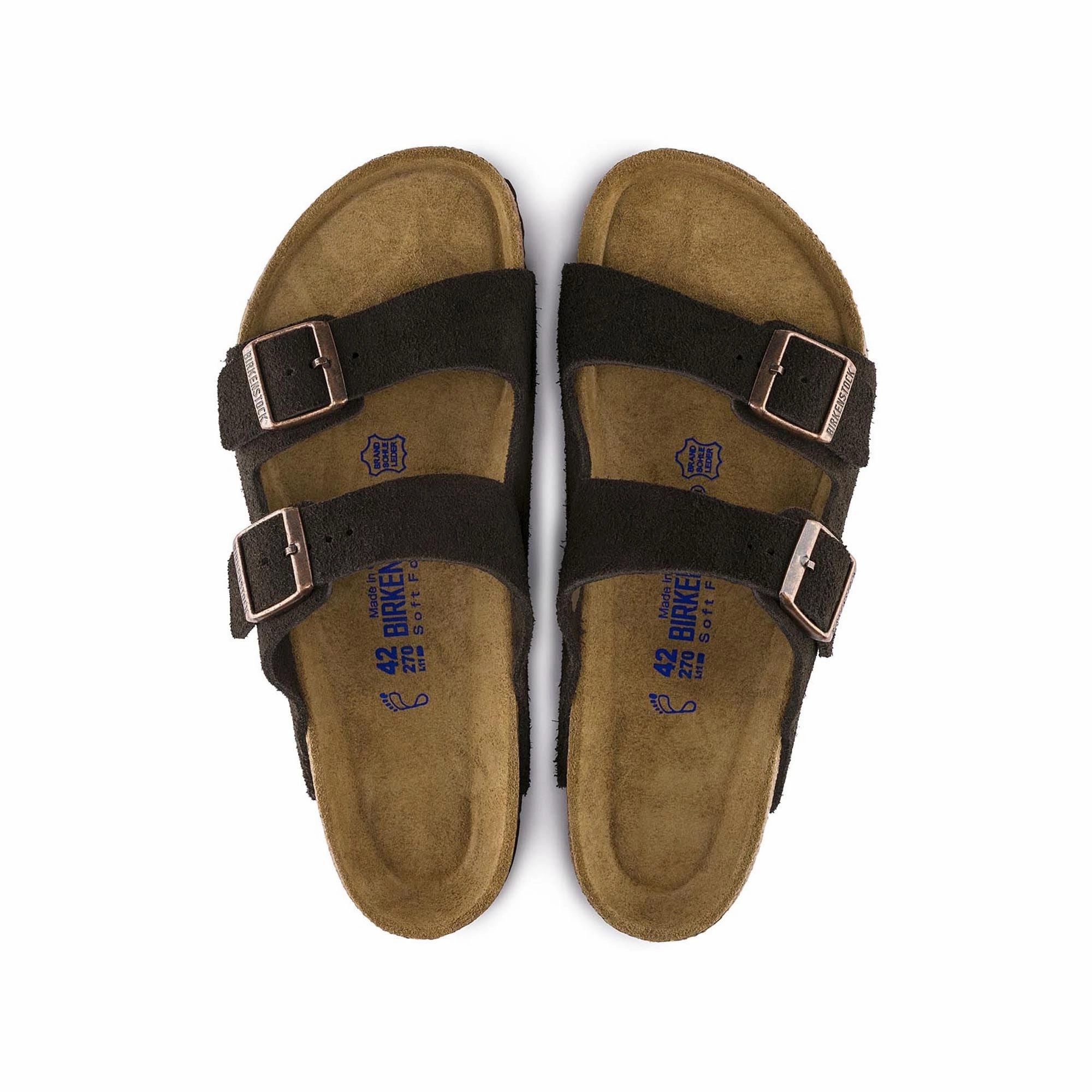 Arizona Soft Footbed : Mocha Suede Outdoor Sandals