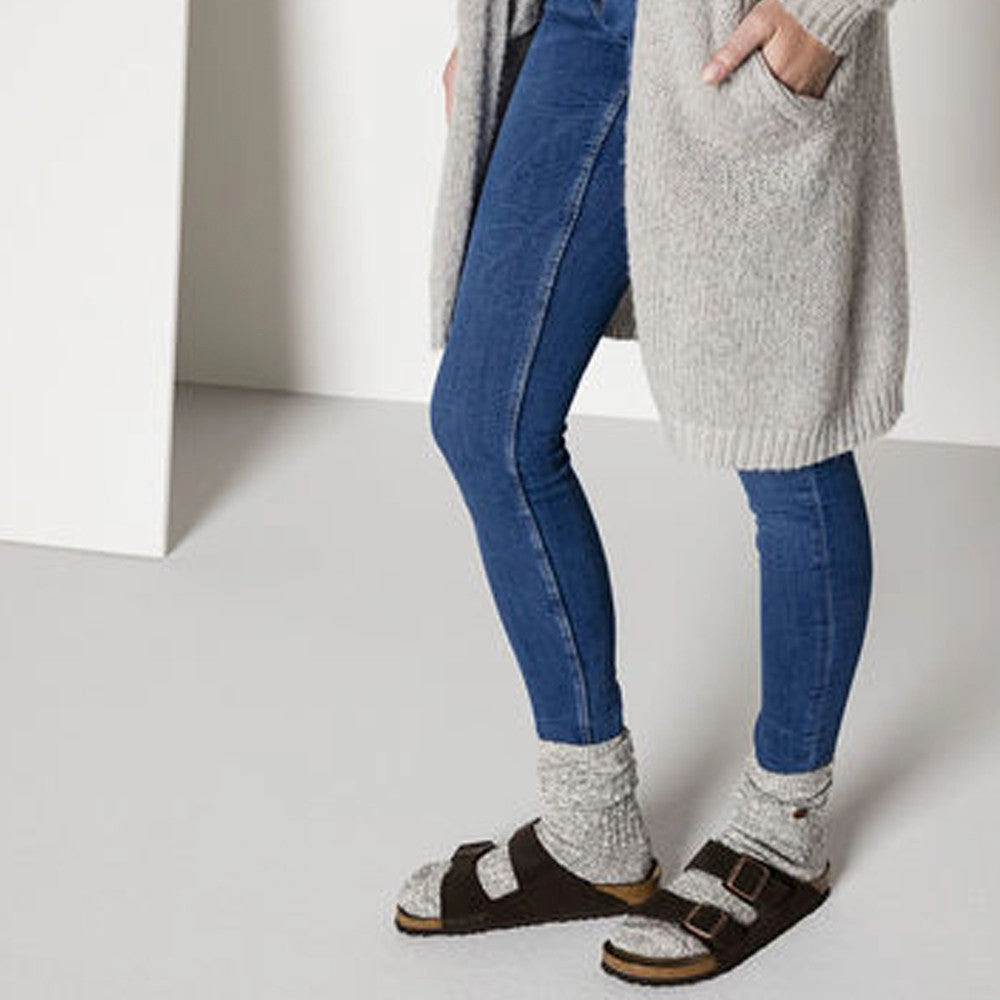 Ocean Breeze Windy day Arizona Soft Footbed : Mocha Suede