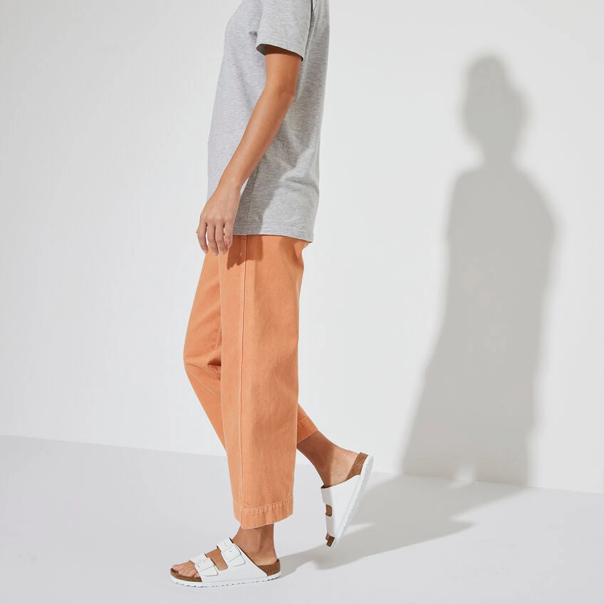 summer shoes Quick Fit Arizona Soft Footbed : White Leather