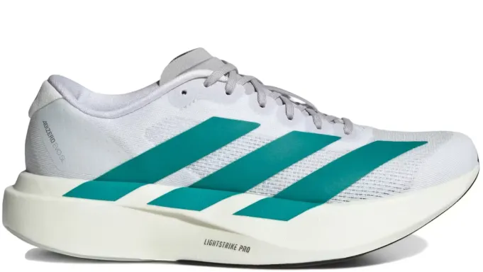 Ventilated Mesh Long Distance adidas Adizero Evo SL White Pure Teal (Women's)