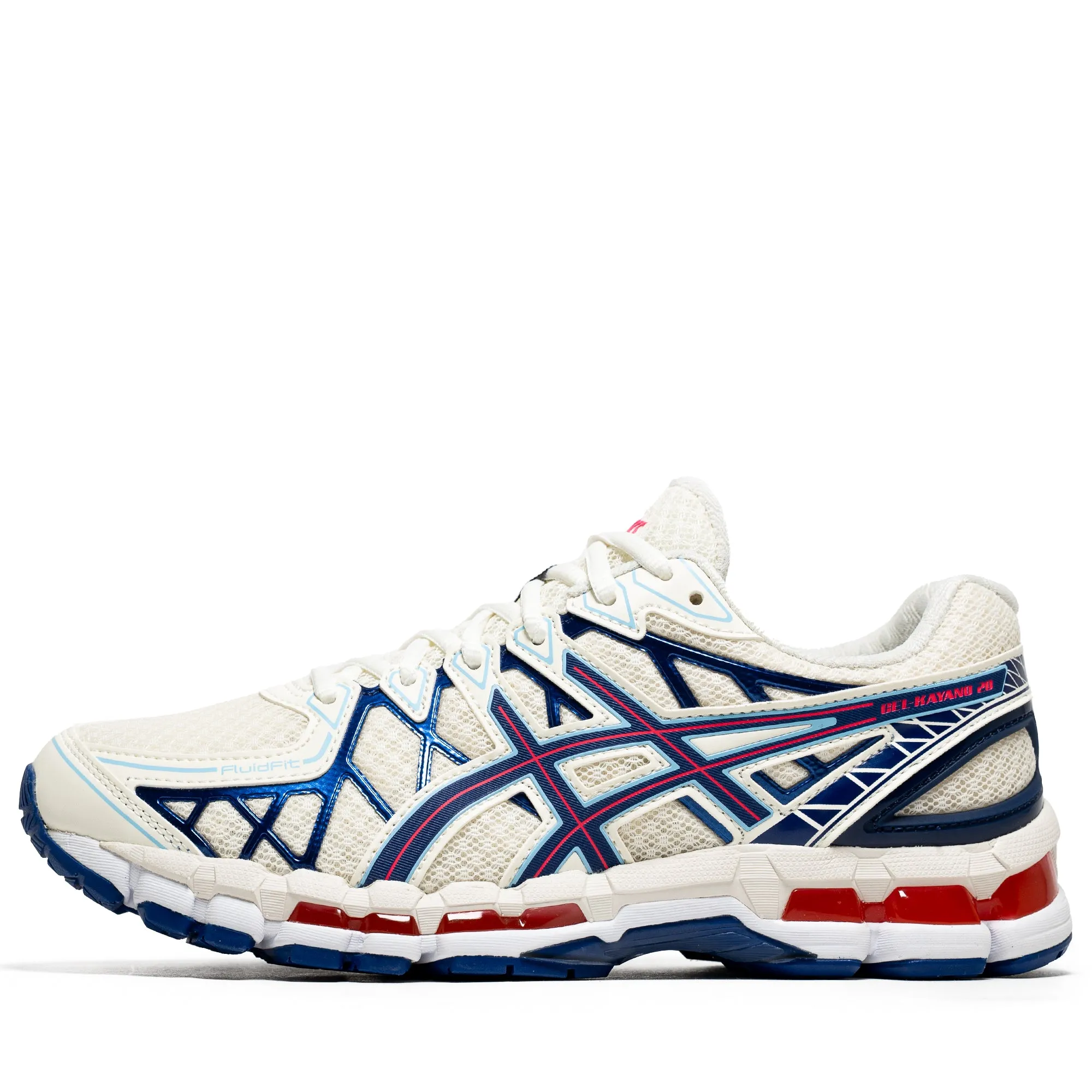 Asics Gel-Kayano 20 - Cream/Deep Marine Structured Fit