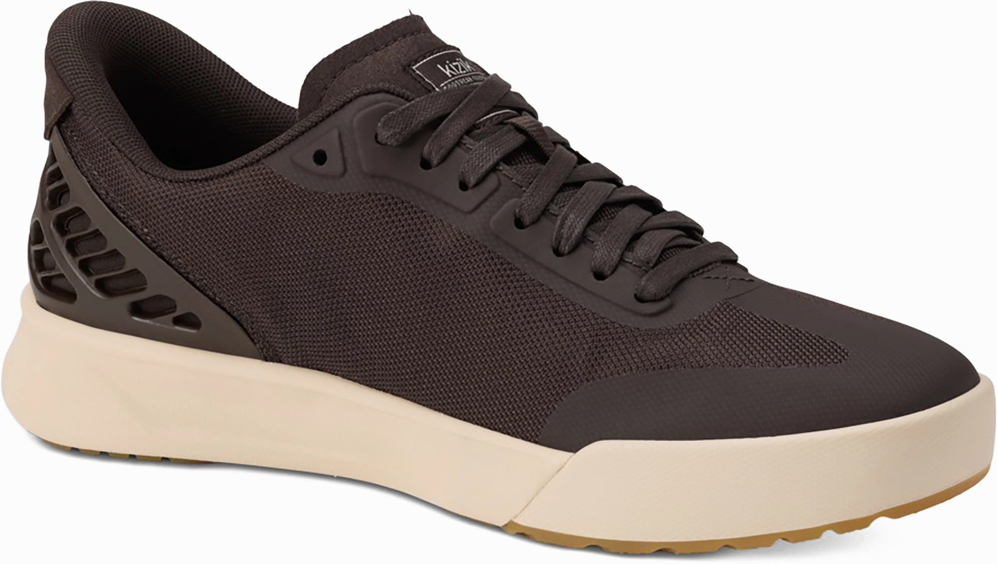Quarter turn view Men's Kizik Footwear style name Austin in color MOLE/WCGRY. Sku: MAUS2501