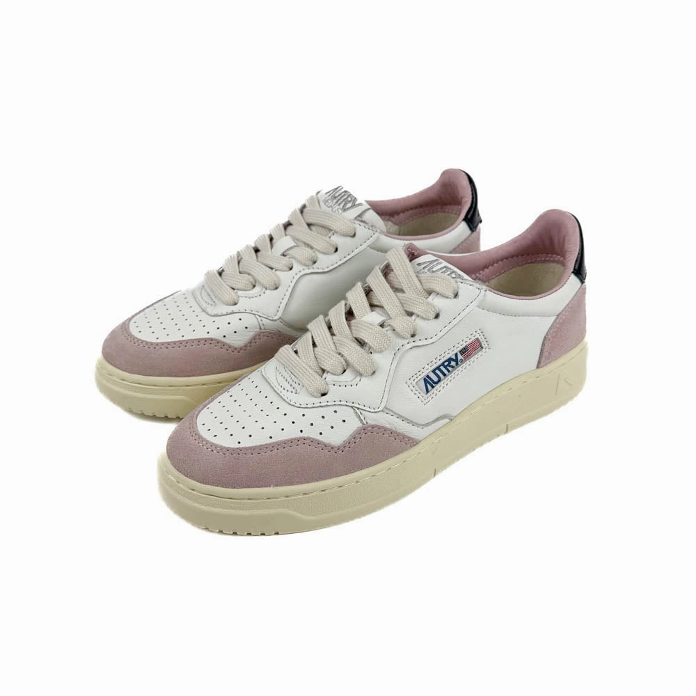 Autry - Medalist Low AULW GS20 (Goat/Suede Powder/Black) Clean Form