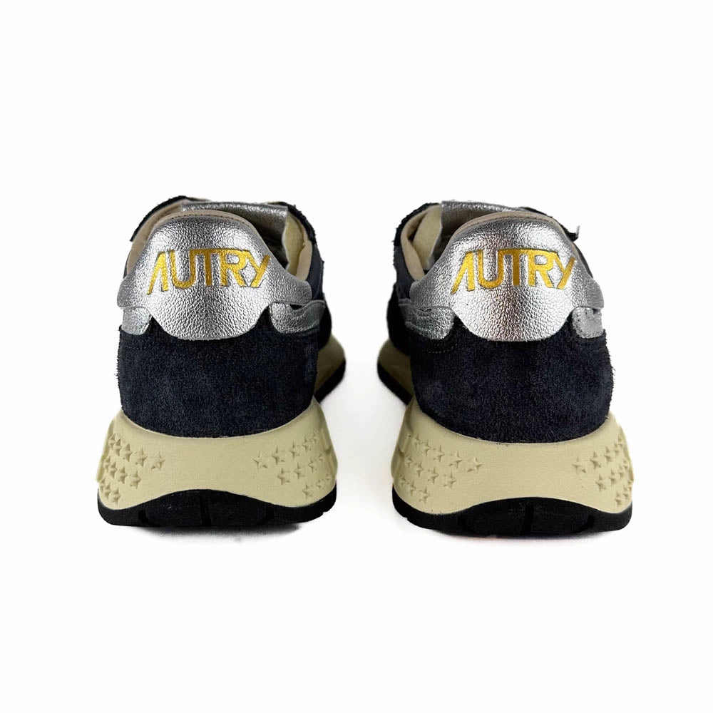 Autry - Reelwind Low Sneaker WWLW MU03 (Black/Silver) cross - country runner marathoning