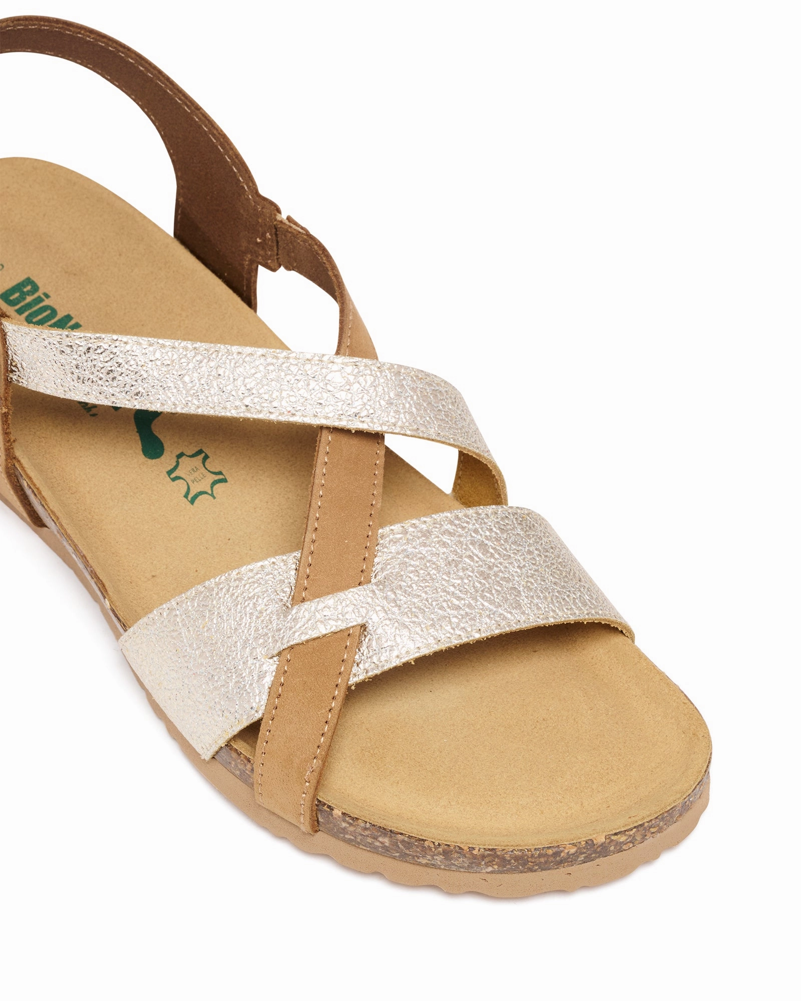 Aversa Tan/Gold Comfortable Walk Easy Glam