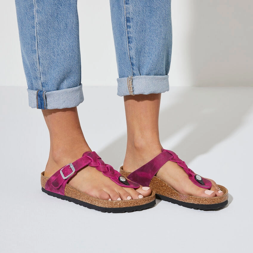 Heel Freedom BIRKENSTOCK GIZEH BRAID - FESTIVAL FUCHSIA