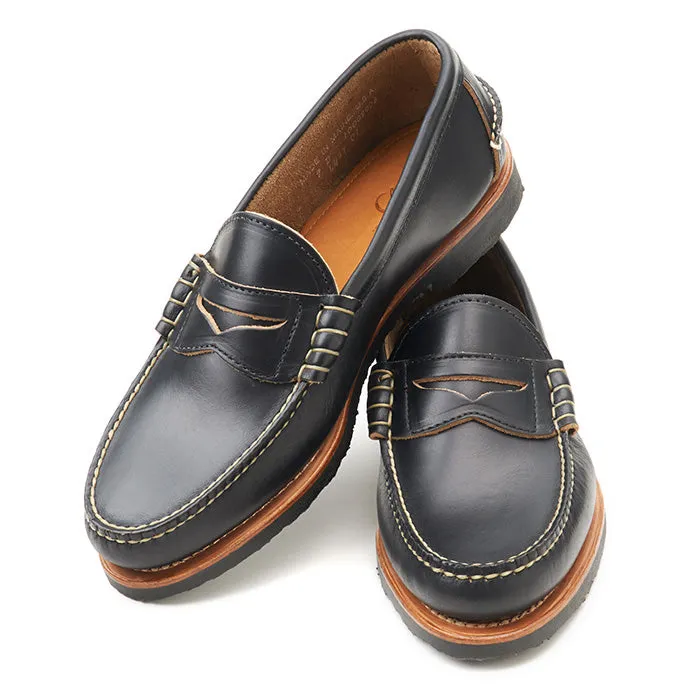Love Pair Daily Mission Beefroll Penny Loafers LH - Black