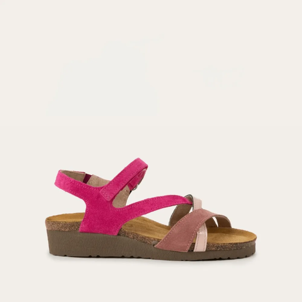 Power Grip Sophia | Suede/Patent Leather | Fuchsia/Rose/Porcelain