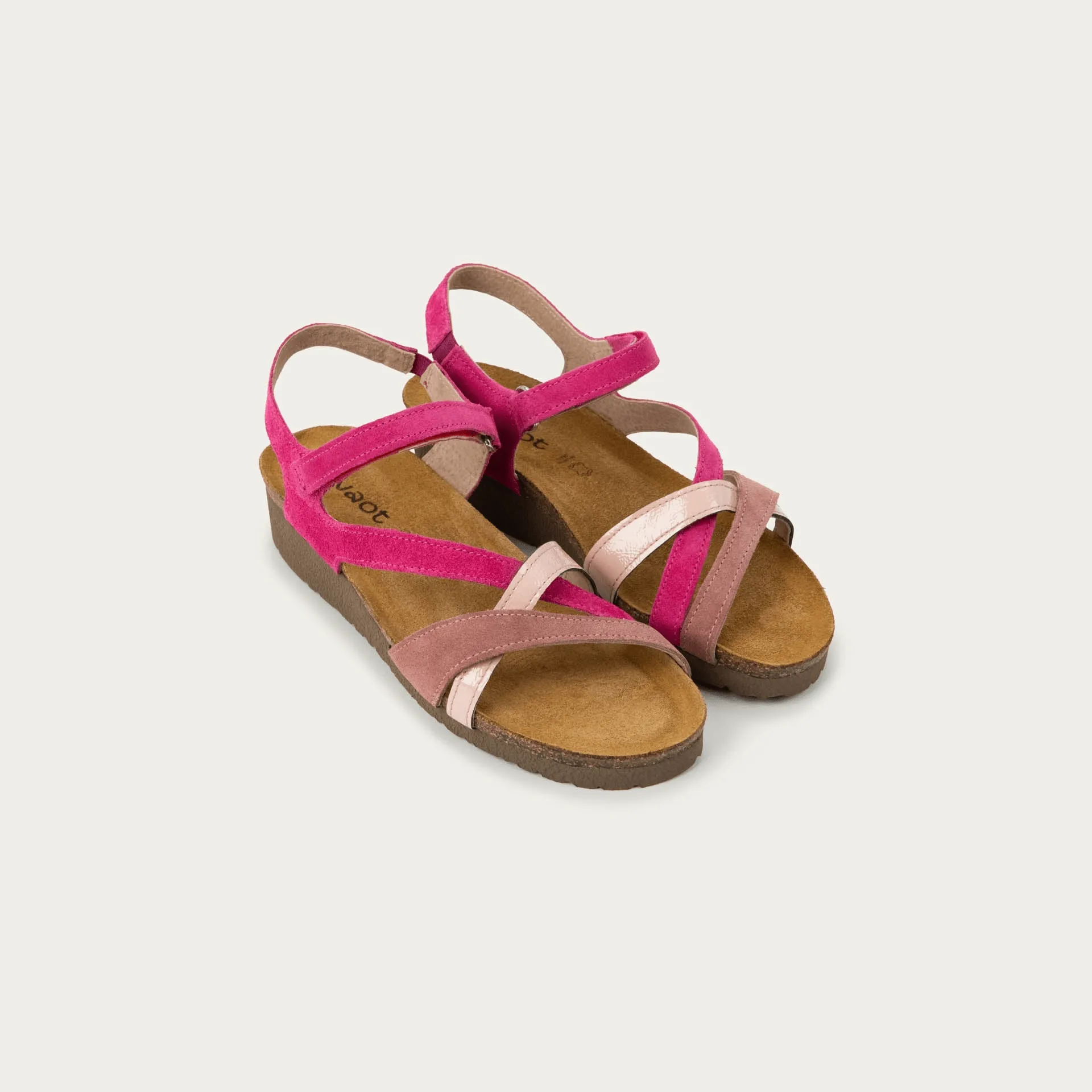 Clear Glow Sport Life Sophia | Suede/Patent Leather | Fuchsia/Rose/Porcelain