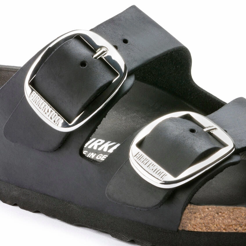 BIRKENSTOCK ARIZONA BIG BUCKLE - BLACK OILED LEATHER Quick Dry Shoes Everyday Outdoor Shoes