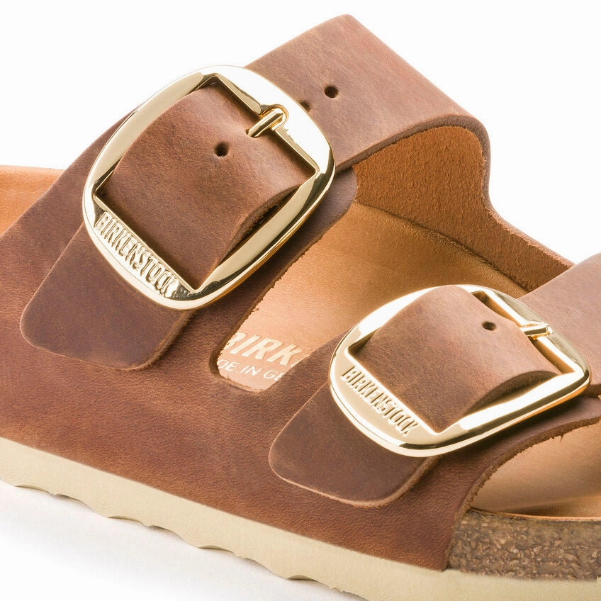 BIRKENSTOCK ARIZONA BIG BUCKLE - COGNAC OILED LEATHER Fashionable And Functional