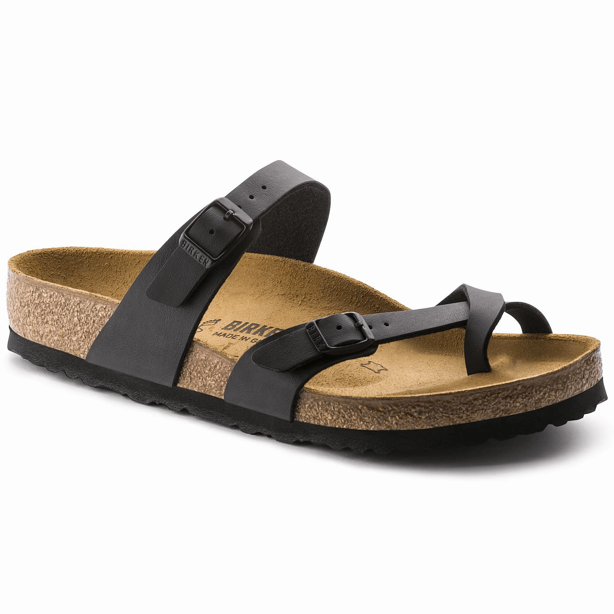 BIRKENSTOCK WOMENS MAYARI BIRKOFLOR - BLACK Durable Walk Ribbon Tie