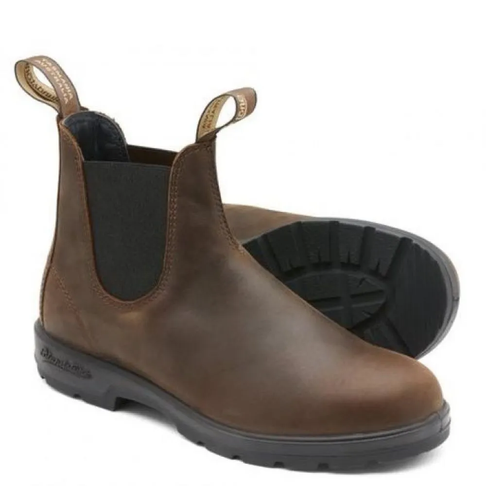 Durable Shell Weekend Camping Rugged Built Comfort Seeker Blundstone Classic 1609 in Antique Brown Stability Plus