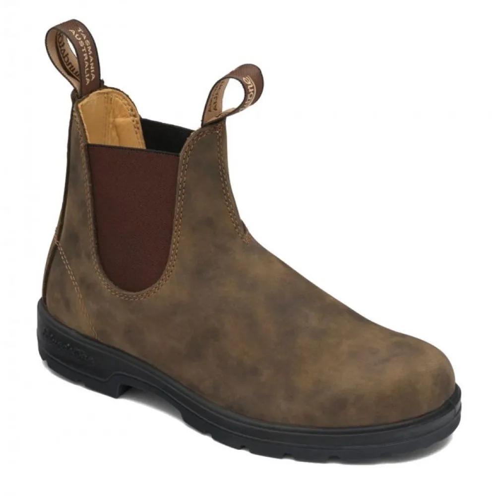 Blundstone Classic 585 in Rustic Brown Seamless Feel High Traction Outdoor Trek
