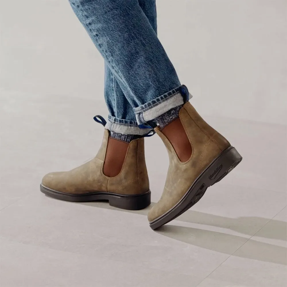 Blundstone Winter Thermal Dress in 1391 Rustic Brown Secure Fit Support Rough texture Padded Interior Rough Trail Hiker