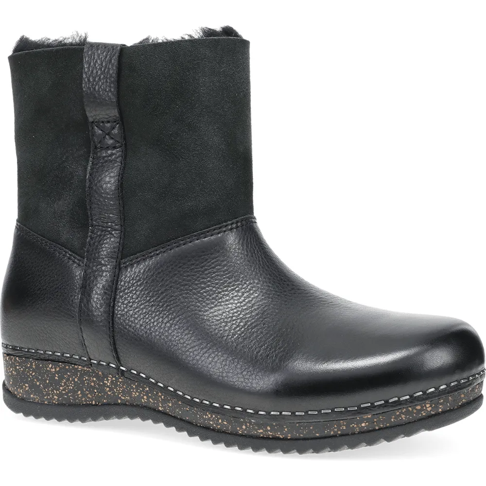 Mckenzie | Waxy Milled/Shearling | Black Anti Bacterial Injury Safe