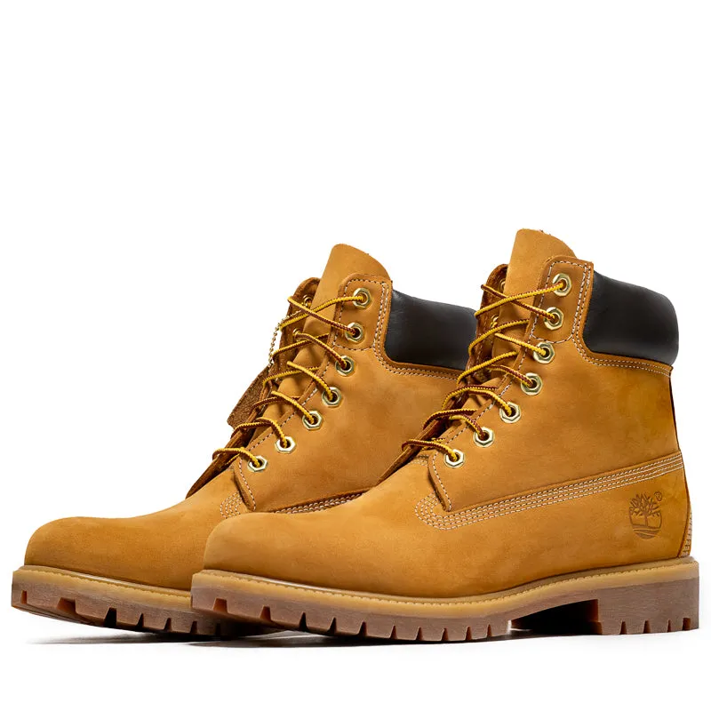 Slip Resistant Mountain Hike Performance Wear Timberland Premium 6" Lace Up Waterproof Boot - Wheat
