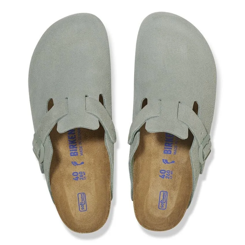 Fashionable Boston | Soft Footbed | Suede | Pure Sage
