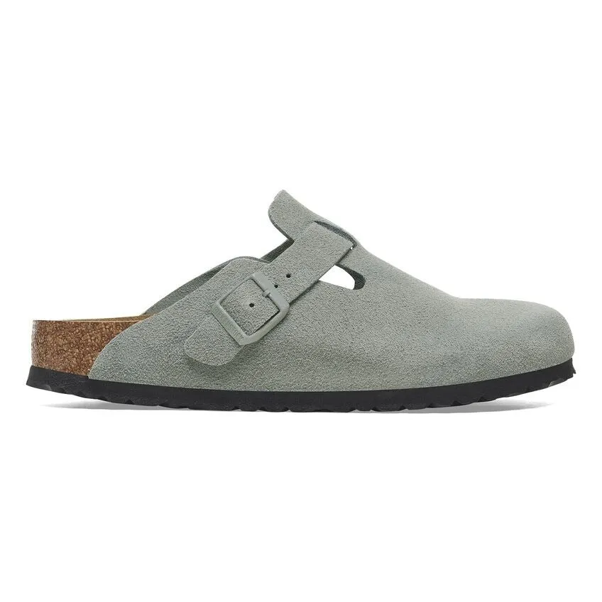 Global Fit Boston | Soft Footbed | Suede | Pure Sage