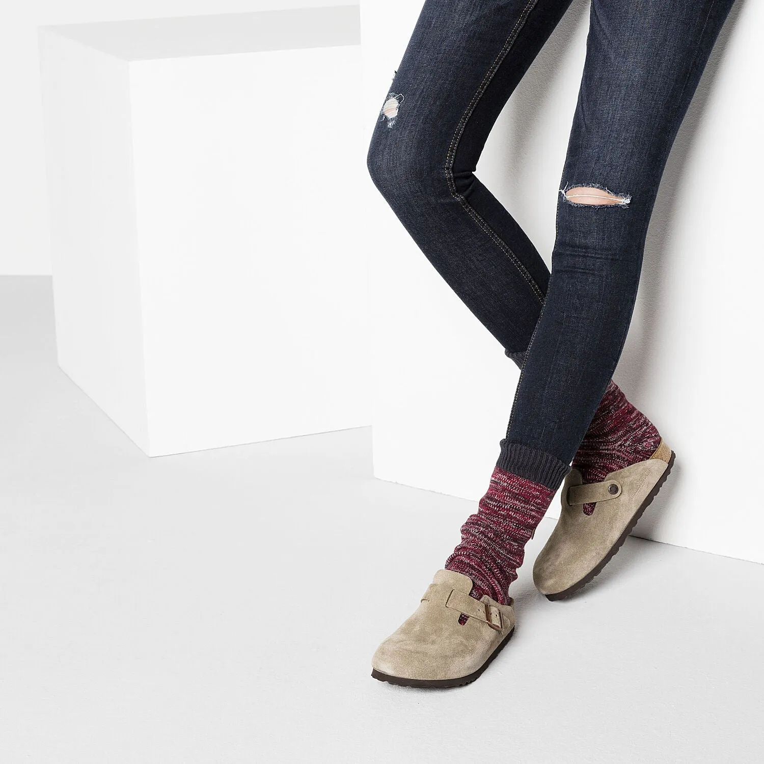 Sky Light Body Align Boston | Soft Footbed | Suede | Taupe